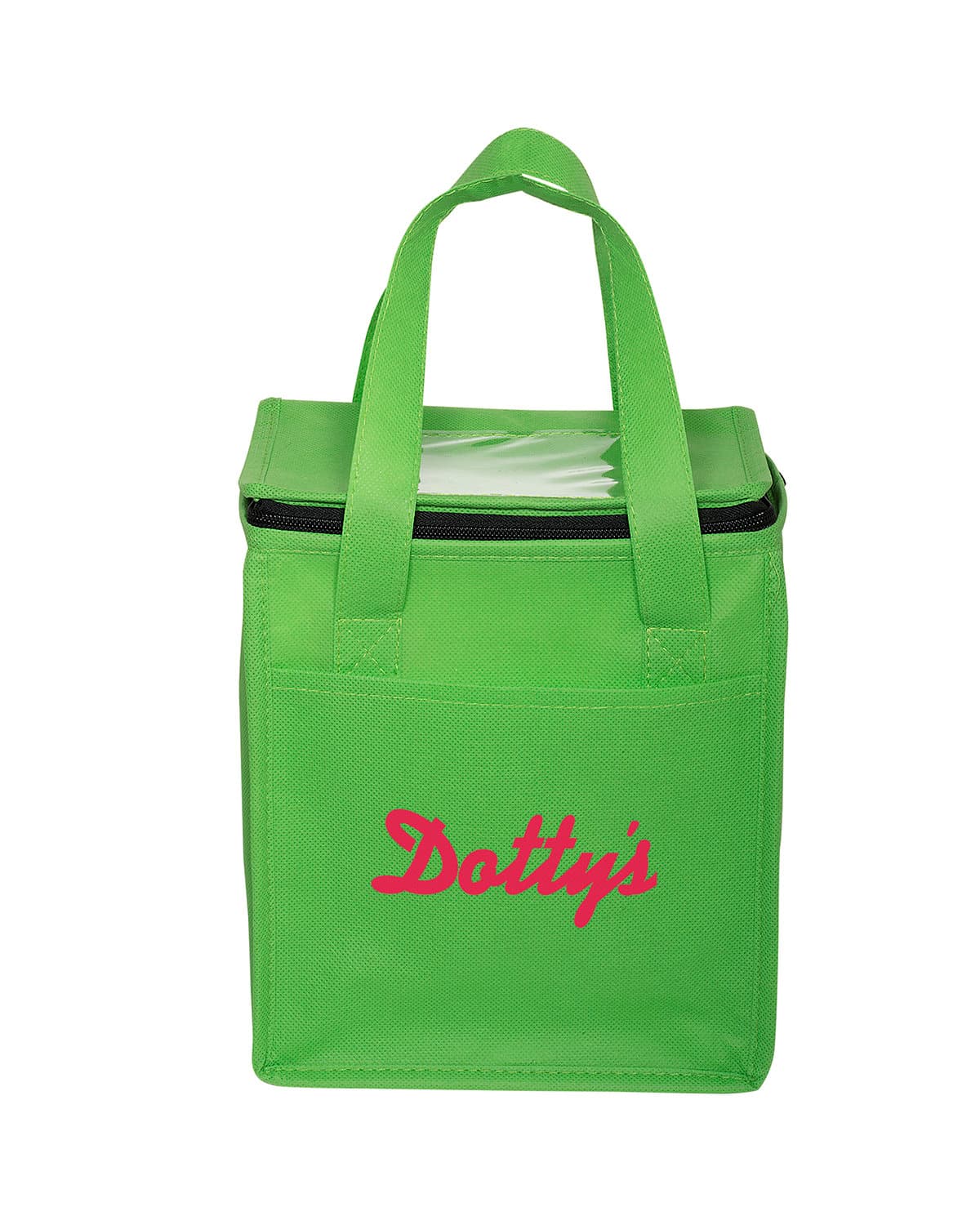 Non-Woven Cubic Lunch Cooler Bag With ID Slot.
