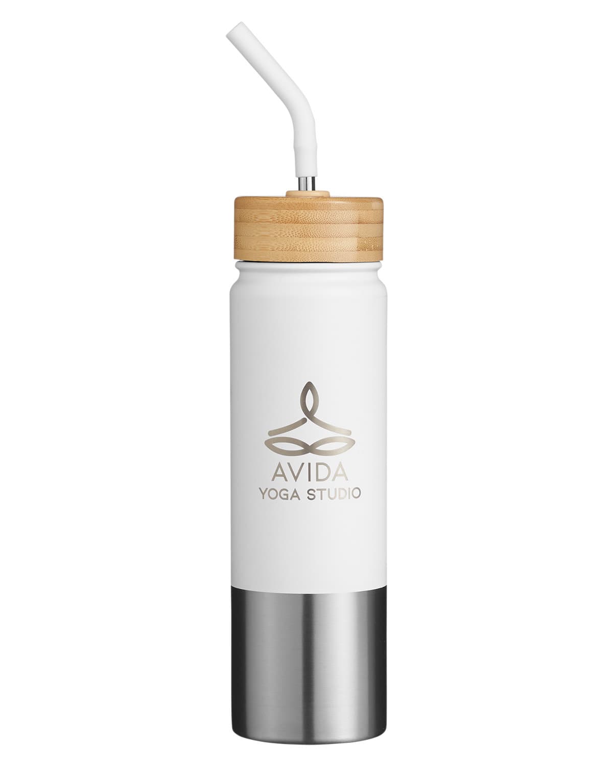 Playa 24 oz. Stainless Steel Tumbler With Bamboo Lid.