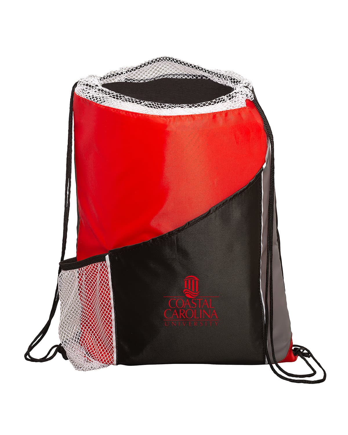 Sprint Angled Drawstring Sports Bag With Pockets.